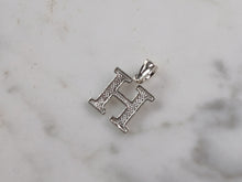 Load image into Gallery viewer, Womens Sterling Silver Initial Letter " H " Pendant 0.3g E6074