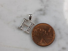 Load image into Gallery viewer, Womens Sterling Silver Initial Letter " H " Pendant 0.3g E6074