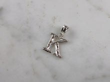 Load image into Gallery viewer, Womens Sterling Silver Initial Letter " K " Pendant 0.3g E6077