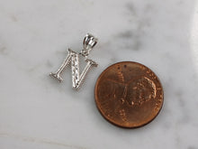 Load image into Gallery viewer, Womens Sterling Silver Initial Letter " N " Pendant 0.3g E6081
