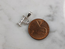 Load image into Gallery viewer, Womens Sterling Silver Initial Letter " P " Pendant 0.3g E6083