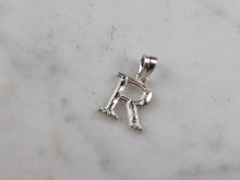 Load image into Gallery viewer, Womens Sterling Silver Initial Letter " R " Pendant 0.3g E6085