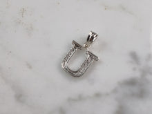Load image into Gallery viewer, Womens Sterling Silver Initial Letter " U " Pendant 0.3g E6086