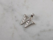 Load image into Gallery viewer, Womens Sterling Silver Initial Letter " W " Pendant 0.3g E6089