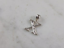 Load image into Gallery viewer, Womens Sterling Silver Initial Letter " X " Pendant 0.3g E6091