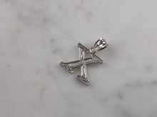 Load image into Gallery viewer, Womens Sterling Silver Initial Letter " X " Pendant 0.3g E6091