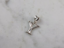 Load image into Gallery viewer, Womens Sterling Silver Initial Letter " Y " Pendant 0.3g E6092