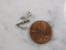 Load image into Gallery viewer, Womens Sterling Silver Initial Letter " Z " Pendant 0.3g E6095