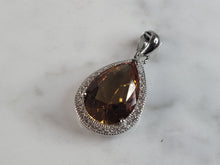 Load image into Gallery viewer, Womens  Estate Sterling Silver Citrine Pendant 3.5g E6097