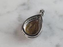 Load image into Gallery viewer, Womens  Estate Sterling Silver Citrine Pendant 3.5g E6097
