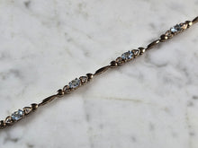 Load image into Gallery viewer, Womens Vintage Estate Sterling Silver Modernist Topaz Bracelet 10.1g #E6106