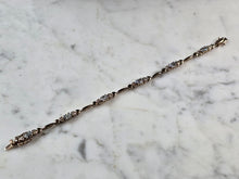 Load image into Gallery viewer, Womens Vintage Estate Sterling Silver Modernist Topaz Bracelet 10.1g #E6106