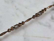 Load image into Gallery viewer, Womens Vintage Estate Sterling Silver Modernist Topaz Bracelet 10.1g #E6106