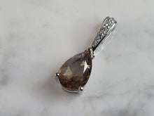 Load image into Gallery viewer, Womens  Estate Sterling Silver Citrine Pendant 2.0g E6119