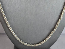 Load image into Gallery viewer, Womens Vintage Estate Sterling Silver Italian Rope Necklace 47.0g E6128