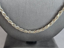 Load image into Gallery viewer, Womens Vintage Estate Sterling Silver Italian Rope Necklace 47.0g E6128