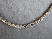Load image into Gallery viewer, Womens Vintage Estate Sterling Silver Italian Rope Necklace 47.0g E6128