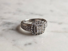 Load image into Gallery viewer, Womens Vintage Estate 14K White Gold Diamond Ring, 5.4g E6171