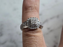 Load image into Gallery viewer, Womens Vintage Estate 14K White Gold Diamond Ring, 5.4g E6171