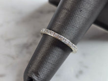 Load image into Gallery viewer, Womens Vintage Estate 14k White Gold Diamond Ring 2.5g E6173