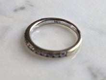Load image into Gallery viewer, Womens Vintage Estate 14k White Gold Diamond Ring 2.5g E6173