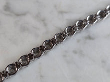 Load image into Gallery viewer, Womens Vintage Estate 10K White Gold Diamond Tennis Bracelet 16.1g E6176