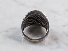 Load image into Gallery viewer, Womens Vintage Estate Sterling Silver Modernist Diamond Ring 6.8g #E6179
