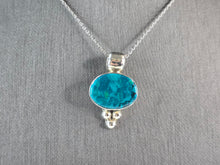 Load image into Gallery viewer, Womens Vintage Sterling Silver Southwestern Turquoise Pendant Necklace 8.2g E617