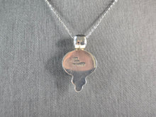 Load image into Gallery viewer, Womens Vintage Sterling Silver Southwestern Turquoise Pendant Necklace 8.2g E617