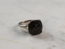 Load image into Gallery viewer, Womens Vintage Estate Sterling Silver Smoky Quartz Ring 6.3g E6192