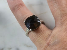 Load image into Gallery viewer, Womens Vintage Estate Sterling Silver Smoky Quartz Ring 6.3g E6192