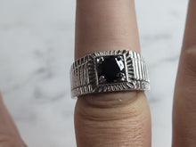 Load image into Gallery viewer, Mens Estate Sterling Silver Modernist Ring 10.1g E6209