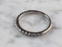 Load image into Gallery viewer, Womens Estate 14k White Gold Lab Diamond Ring Set 6.6g #E6221