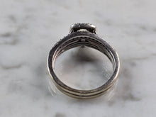 Load image into Gallery viewer, Womens Vintage Estate 10K White Gold Diamond Ring 5.1g E6227