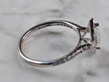 Load image into Gallery viewer, Womens Estate 14k White Gold Lab Diamond Ring Set 5.2g #E6228