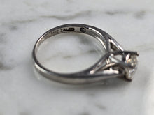 Load image into Gallery viewer, Womens Vintage Estate Platinum Diamond Ring Zales, 4.1g E6246