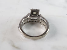 Load image into Gallery viewer, Womens Vintage Estate 14K White Gold Diamond Engagement Ring, 4.2g E6269