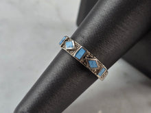 Load image into Gallery viewer, Womens Vintage Estate Sterling Silver Southwestern Turquoise Ring 2.8g E626