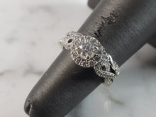 Load image into Gallery viewer, Womens Vintage Estate 14K White Gold Diamond Ring, 5.3g E6272