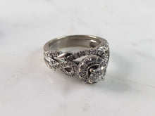 Load image into Gallery viewer, Womens Vintage Estate 14K White Gold Diamond Ring, 5.3g E6272