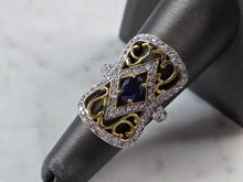 Load image into Gallery viewer, Womens Estate Sterling Silver Gold Tone Ring 6.6g E6274