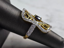 Load image into Gallery viewer, Womens Estate Sterling Silver Gold Tone Ring 6.6g E6274