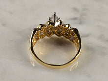 Load image into Gallery viewer, Womens Vintage Estate 14K Yellow Gold Diamond Engagement Ring 6.0g  #E6276