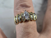 Load image into Gallery viewer, Womens Vintage Estate 14K Yellow Gold Diamond Engagement Ring 6.0g  #E6276