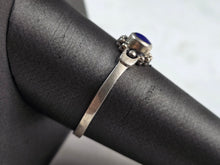 Load image into Gallery viewer, Womens Vintage Estate Sterling Silver Southwestern Lapis Ring 1.8g E627