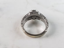 Load image into Gallery viewer, Womens Vintage Estate 14K White Gold Diamond Ring, 5.3g E6286