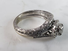 Load image into Gallery viewer, Womens Vintage Estate 14K White Gold Diamond Ring, 5.3g E6286