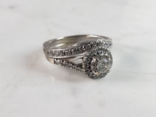 Load image into Gallery viewer, Womens Vintage Estate 14K White Gold Diamond Ring, 5.3g E6286