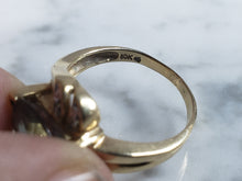 Load image into Gallery viewer, Womens Vintage Estate 10k Gold Mystic Topaz &amp; Diamond Ring 4.2g #E6296