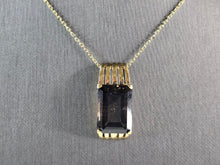 Load image into Gallery viewer, Womens Estate Sterling Silver Gold Tone Modernist Pendant Necklace 8.6g E6298